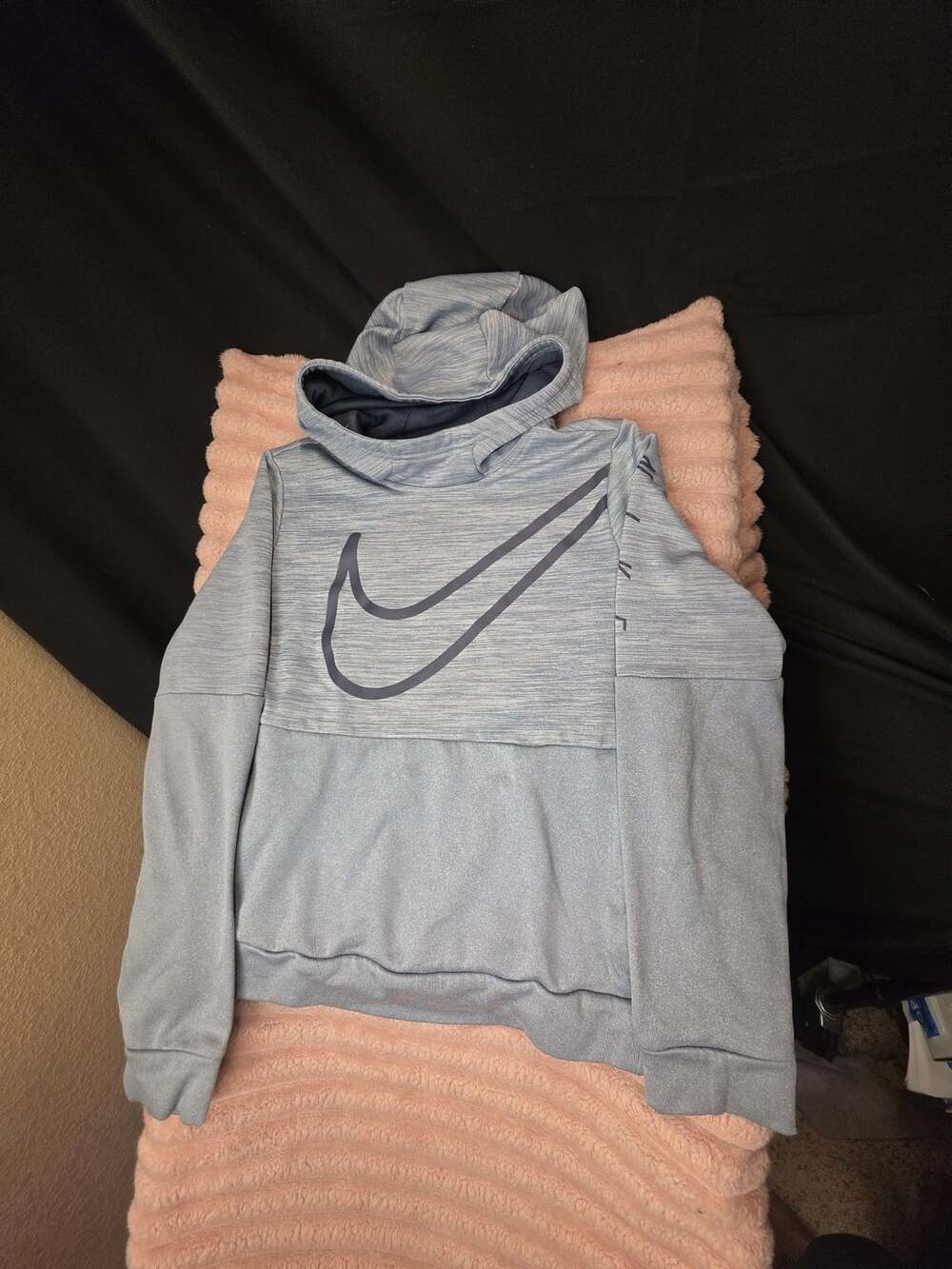 Youth Nike Dri-Fit Pullover Hoodie Size Xl Blue Gray